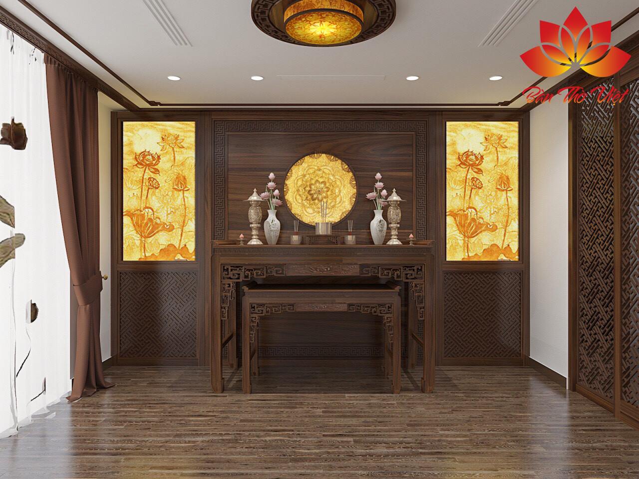 Mẫu thiết kế phòng thờ Phật Đẹp chuẩn phong thủy